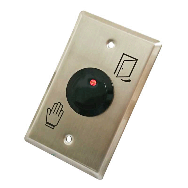 DC 10~24V Touchless Infrared Sensor Button, Stainless Steel