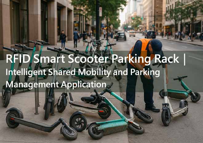 RFID Smart Scooter Parking Rack|Intelligent Shared Mobility and Parking Management Application