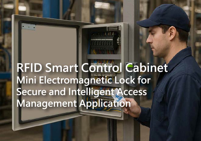 RFID Smart Control Cabinet Application｜PML-080A Mini Electromagnetic Lock for Secure and Intelligent Access Management
