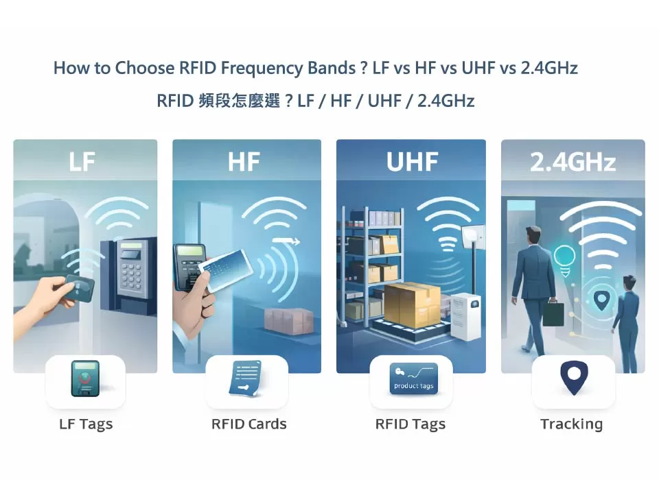 How to Choose RFID Frequency Bands - LF vs HF vs UHF vs 2.4GHz