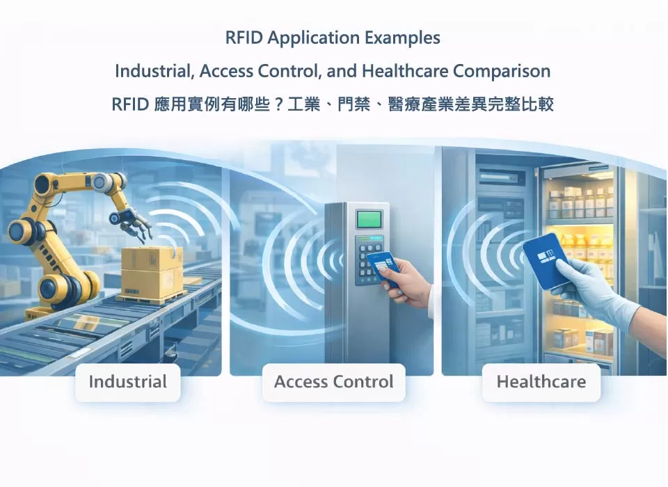 RFID Application Examples: Industrial, Access Control, and Healthcare Comparison