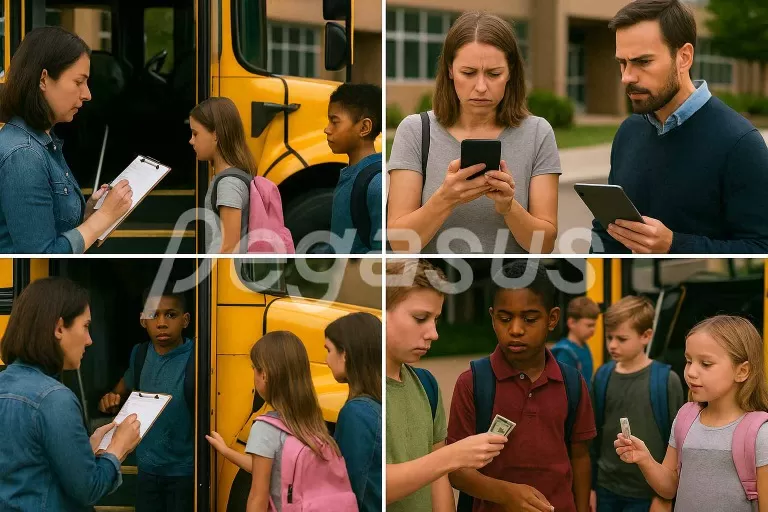 School-Bus-Management-Pain-Points-Four-Panel_Pongee