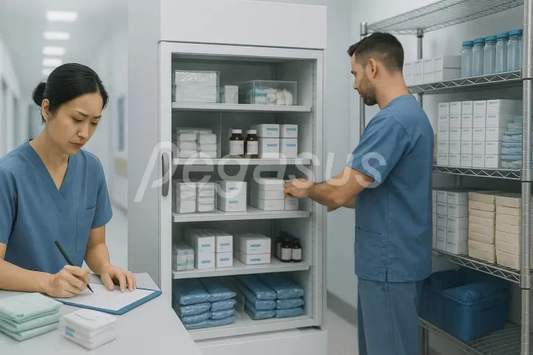 Medical RFID Supply Management RFID medical supply cabinet for automated inventory and medication tracking
