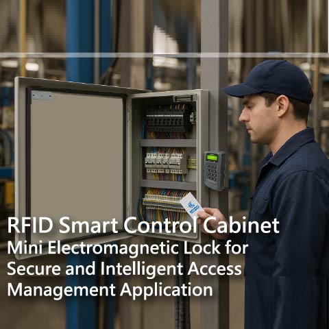 RFID Smart Control Cabinet|PML-080A Mini Electromagnetic Lock with RFID Module for Secure Access Management